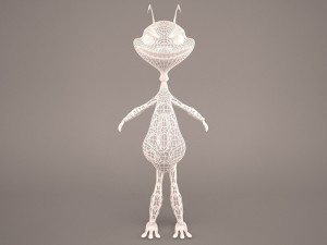 Cartoon grasshopper 3D 模型