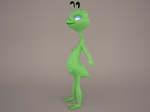 Cartoon grasshopper 3D 模型