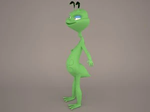 만화 메뚜기 3D 모델