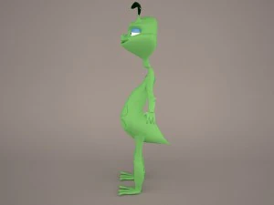 만화 메뚜기 3D 모델