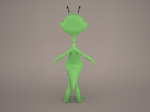 Cartoon grasshopper 3D 模型