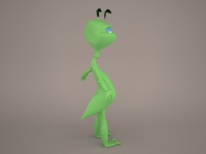 Cartoon grasshopper 3D 模型