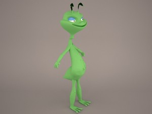 Cartoon grasshopper 3D 模型