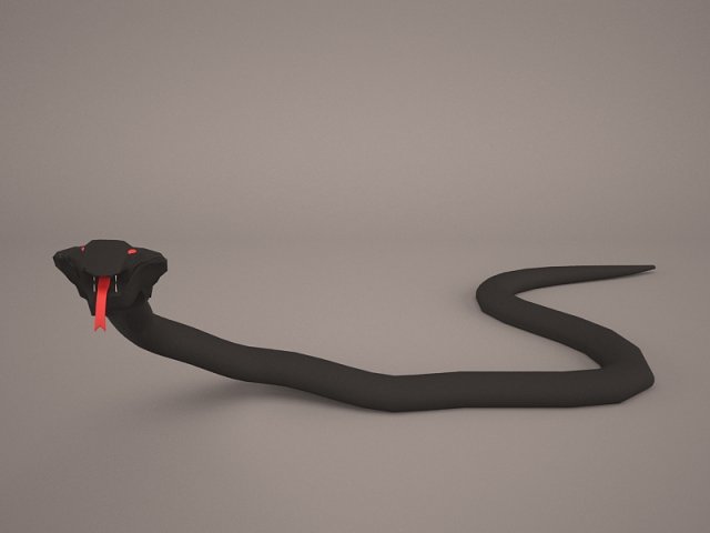Cobra 3D-Modell .c4d .max .obj .3ds .fbx .stl .blend 