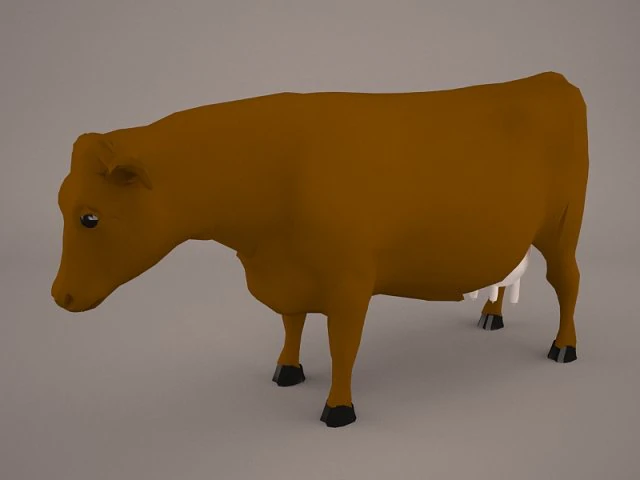 Cow animal 3D Model .c4d .max .obj .3ds .fbx .stl .blend 