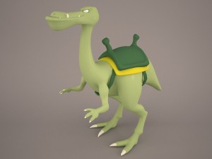 Cartoon dinosaur 2 3D Model