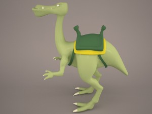 Cartoon dinosaur 2 3D Model