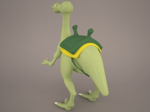 Cartoon dinosaur 2 3D Model