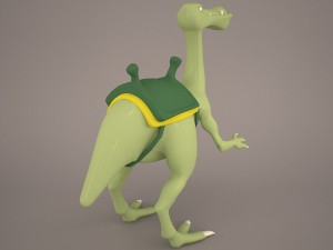 Cartoon dinosaur 2 3D Model