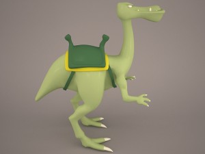 Cartoon dinosaur 2 3D Model