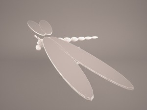 cartoon dragonfly 3D मॉडल