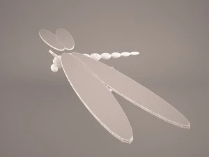 cartoon dragonfly 3D Model