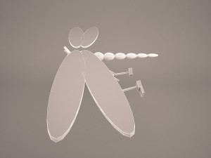 cartoon dragonfly 3D मॉडल