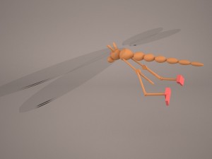cartoon dragonfly 3D मॉडल