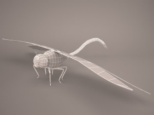 Cartoon dragonfly 1 3D Model