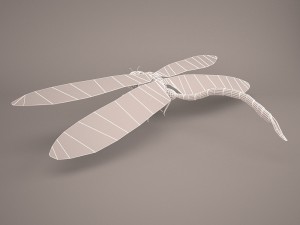 Cartoon dragonfly 1 3D Model