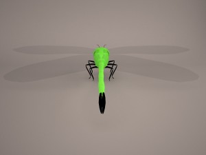 Cartoon dragonfly 1 3D Model