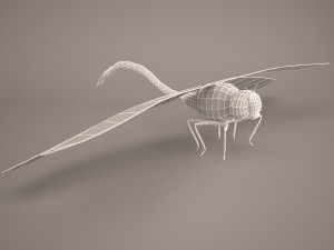 Cartoon dragonfly 1 3D Model
