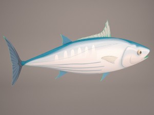 Fish mounted 3D Model