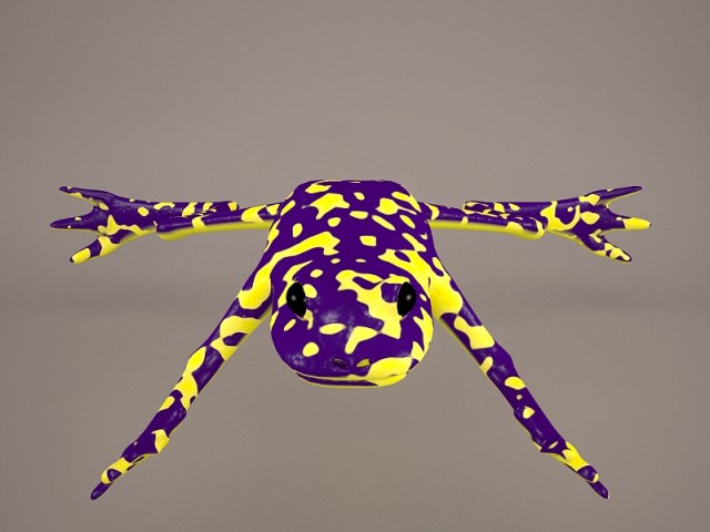 Frog animal 3D Model .c4d .max .obj .3ds .fbx .stl .blend 