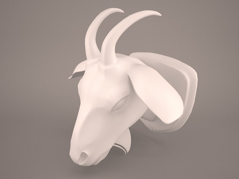 Голова барана 3d модель
