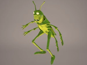Saltamontes de dibujos animados 1 Modelo 3D