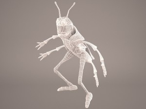 Cartoon grasshopper 1 3D Модель