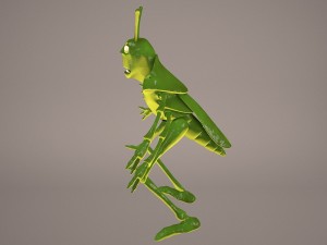 Cartoon grasshopper 1 3D Модель