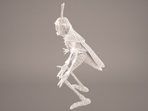 Cartoon grasshopper 1 3D Модель