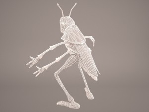 Cartoon grasshopper 1 3D Модель