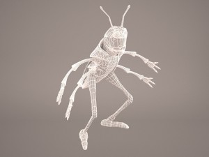 Cartoon grasshopper 1 3D Модель