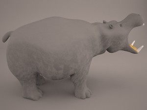 Hippopotamus 3D Model