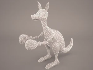 Cartoon kangaroo 3D Model