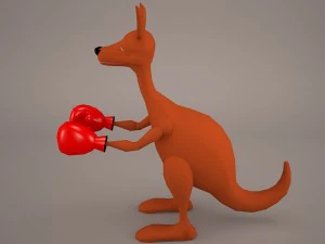 Cartoon kangaroo 3D Model