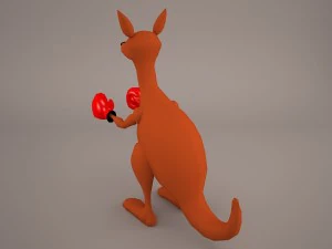 Cartoon kangaroo 3D Model