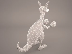 Cartoon kangaroo 3D Model