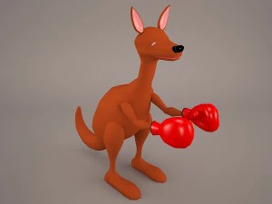 Cartoon kangaroo 3D Model
