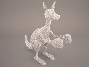 Cartoon kangaroo 3D Model