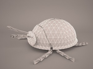 Cartoon ladybug 3D Modell