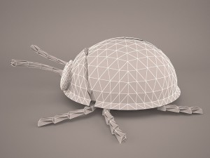 Cartoon ladybug 3D Modell