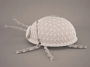 Cartoon lieveheersbeestje 3D Model