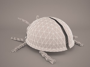 Cartoon ladybug 3D Modell