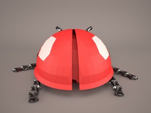 Cartoon ladybug 3D Modell