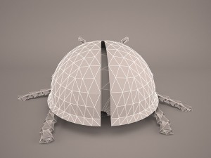 Cartoon ladybug 3D Modell