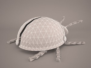 Cartoon ladybug 3D Modell