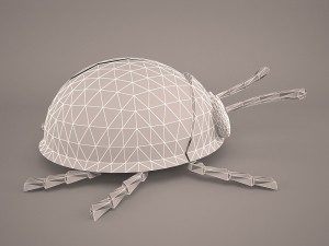 Cartoon ladybug 3D Modell
