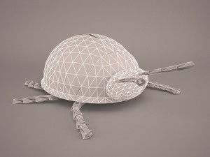 Cartoon ladybug 3D Modell