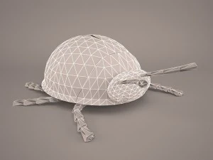 Cartoon lieveheersbeestje 3D Model