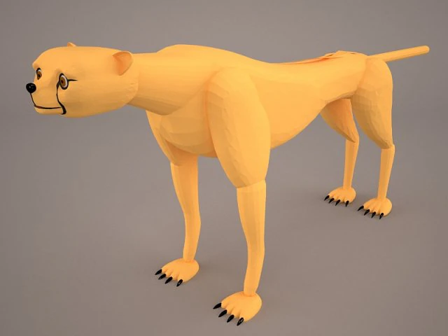 Leopard 3D Model .c4d .max .obj .3ds .fbx .stl .blend 