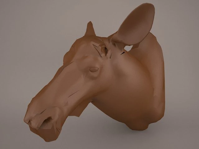 Cow head 3D Model .c4d .max .obj .3ds .fbx .stl .blend 